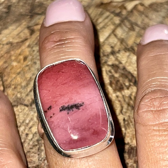Burgundy Mookaite Ring Size 9 - Picture 7 of 11